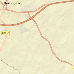 Merdrignac Street Map