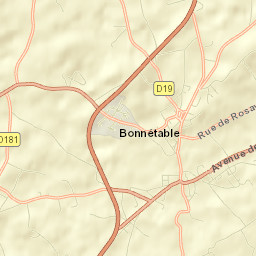 Bonnétable Street Map