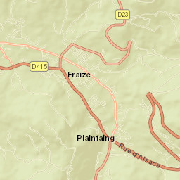 Plainfaing Street Map