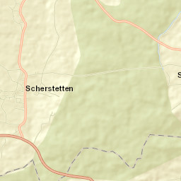 Scherstetten Street Map