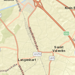 Sankt Valentin Street Map