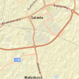 Galanta Street Map