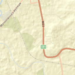 Berehove Raion Street Map