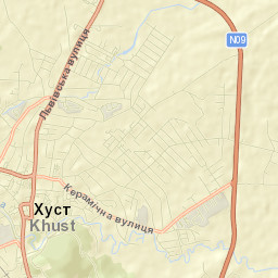 Khusts’ka Mis’krada Street Map