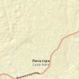 Lysa Hora Street Map