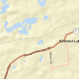 Kirkland Lake Street Map