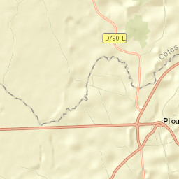 Plouray Street Map