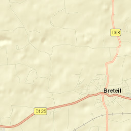 Breteil Street Map