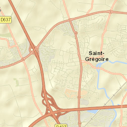 Saint-Grégoire Street Map