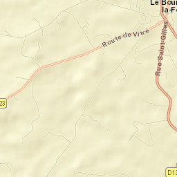 Le Bourgneuf-la-Forêt Street Map