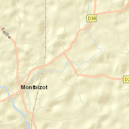 Montbizot Street Map
