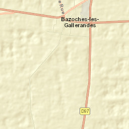 Bazoches-les-Gallerandes Street Map