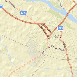 Okres Šaľa Street Map