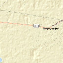 Mezőzombor Street Map