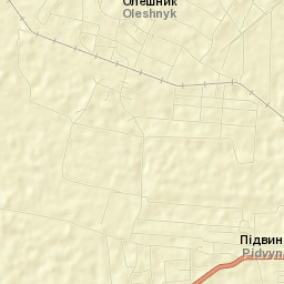 Pidvynohradiv Street Map