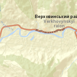 Verkhovyna Street Map