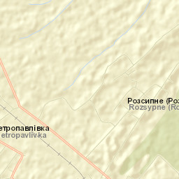 Rozsypne Street Map