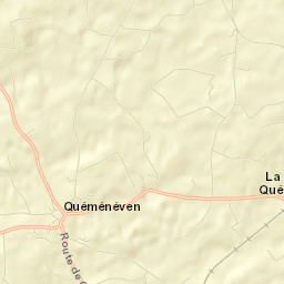 Quéménéven Street Map