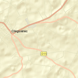 Cléguérec Street Map