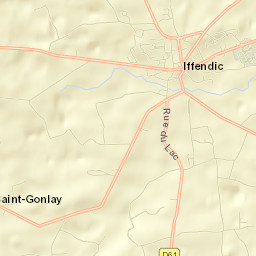 Iffendic Street Map