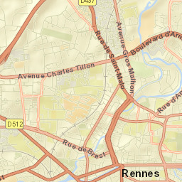 Rennes Street Map