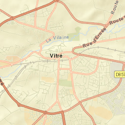 Vitré Street Map