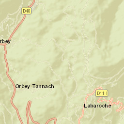 Orbey Street Map
