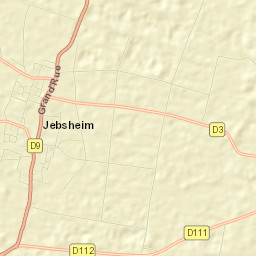 Jebsheim Street Map