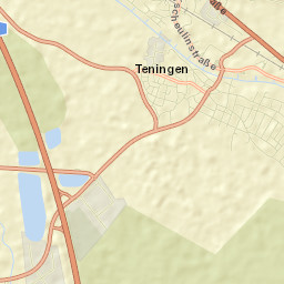 Teningen Street Map