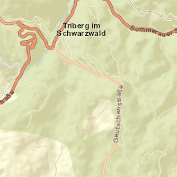 Triberg Street Map