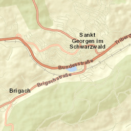 Sankt Georgen im Schwarzwald Street Map