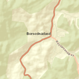 Borsodnádasd Street Map