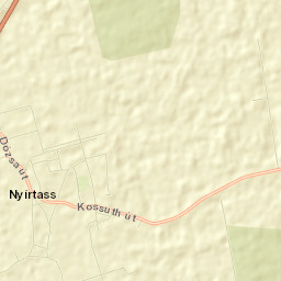 Nyírtass Street Map