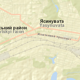 Yasynuvata Street Map