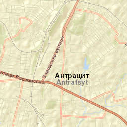 Antratsyt Street Map