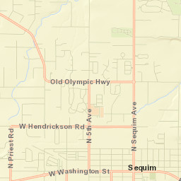 Sequim Street Map
