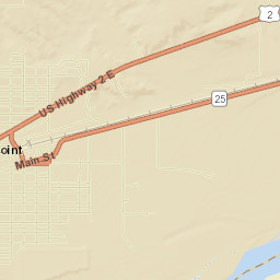 Wolf Point Street Map