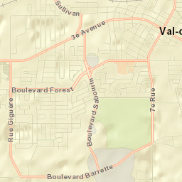Val-d'Or Street Map