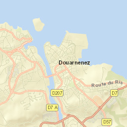 Douarnenez Street Map
