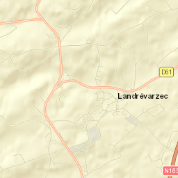 Landrévarzec Street Map
