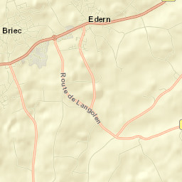 Briec Street Map
