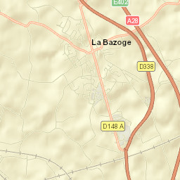 La Bazoge Street Map