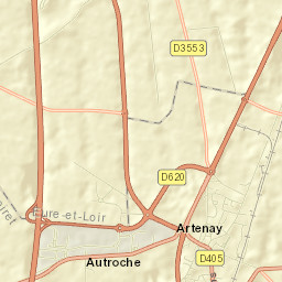 Artenay Street Map