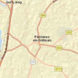 Fontenay-sur-Loing Street Map