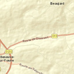 Villeneuve-sur-Yonne Street Map