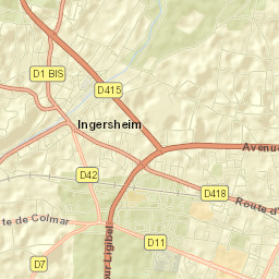 Ingersheim Street Map