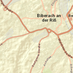 Biberach an der Riß Street Map