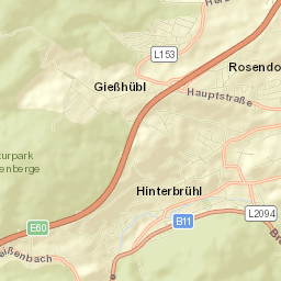 Politischer Bezirk Mödling Street Map