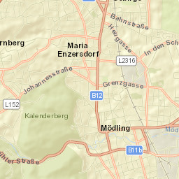 Mödling Street Map