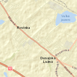 Dunajská Lužná Street Map